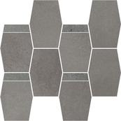 Платка-декор напольный Paradyz Naturstone 28.6х23.3, grafit mozaika hexagon