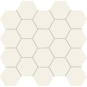 Плитка-мозаика настенная Tubadzin All In White 30.6x28.2, White Плитка-мозаика настенная Tubadzin All In White 30.6x28.2, White