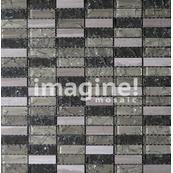Мозаика Imagine JX-G25, 30х30, камень и стекло, серая