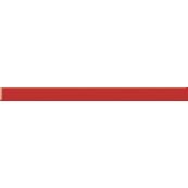 Бордюр Paradyz 40x3, Red, стеклянный