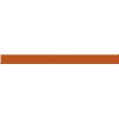 Бордюр Paradyz 60x4.8, Arancione, стеклянный
