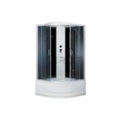 Душевая кабина Erlit ER3508TP-C4 80х80х215, задняя стенка чёрная