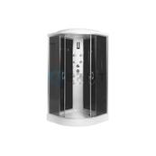 Душевая кабина Erlit ER4509P-C4 90х90х215, задняя стенка чёрная