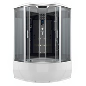 Душевая кабина Erlit ER4320T-C2, задняя стенка чёрная