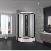Душевая кабина Niagara NG-6702-14 полукруглая, 100 на 100, черный профиль, средний поддон Душевая кабина Niagara NG-6702-14 полукруглая, 100 на 100, черный профиль, средний поддон