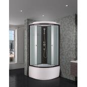 Душевая кабина Niagara NG-6707-14 полукруглая, 80 на 80, черный профиль, высокий поддон Душевая кабина Niagara NG-6707-14 полукруглая, 80 на 80, черный профиль, высокий поддон