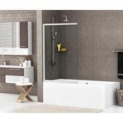 Стеклянная шторка для душа WasserKRAFT Main 41S02-80, раздвижная, распашная, двухстворчатая Стеклянная шторка для душа WasserKRAFT Main 41S02-80, раздвижная, распашная, двухстворчатая