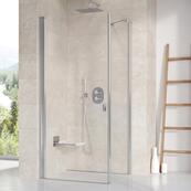 Душевой уголок Chrome Ravak CRV1+CPS 90x80 (прозрачный/белый)