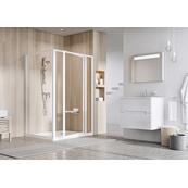 Душевая стенка Ravak Chrome PSS-80 белая+Грапе