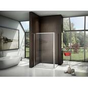 Душевой уголок GoodDooR LATTE, Г-образный, Прозрачное стекло, 120х100х185