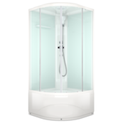Душевая кабина Domani-Spa Delight 110 100x100x218 высокий поддон сатин Душевая кабина Domani-Spa Delight 110 100x100x218 высокий поддон сатин