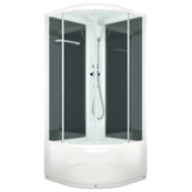 Душевая кабина Domani-Spa Delight 110 100x100x218 высокий поддон черная Душевая кабина Domani-Spa Delight 110 100x100x218 высокий поддон черная